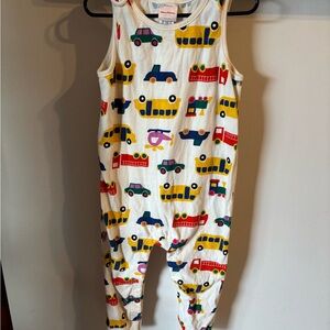 Hanna Andersson Kids Romper with Colorful Vehicle Print